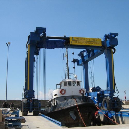 Portalkran mit Gummireifen - TROLLIFT - Eden Tech Srl - für Schifffahrtsanwendungen