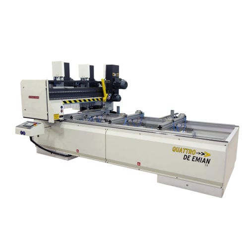 Stoßmesser-Schneidemaschine - Quattro De Emian - Boyga - für Holz / Platten / für Tür