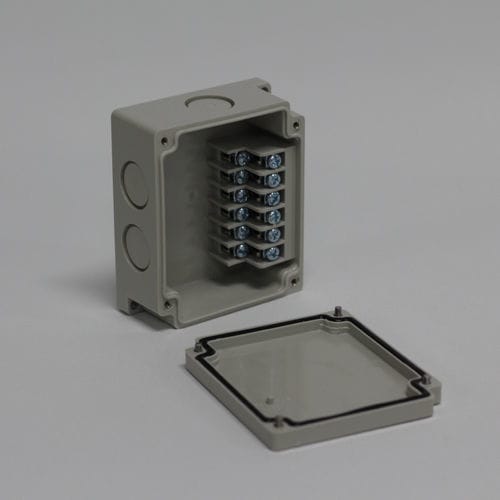 Wandmontierte Box - DS-PG-6PT - DSE, Inc. - rechteckig / für Reihenklemme / schwerentflammbar
