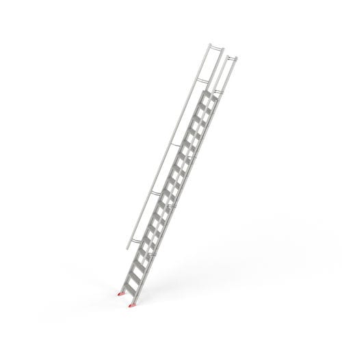 Steiltreppe - 3530 series - ROBUSTA-GAUKEL GmbH & Co. KG - gerade / für Außenbereich / Aluminium