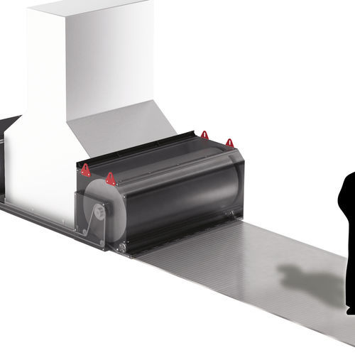 Rolloabdeckung mit Kettenantrieb - PEI srl - für Bearbeitungszentrum / horizontal