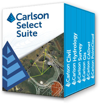 Software-Suite / für die Verwaltung geographischer Daten - Carlson Software - Landvermessung / CAD-Dateiimport / für Hydraulik