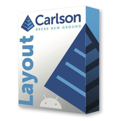 Lagerungssoftware - CARLSON LAYOUT - Carlson Software - Datensammel / Baustellen / Android