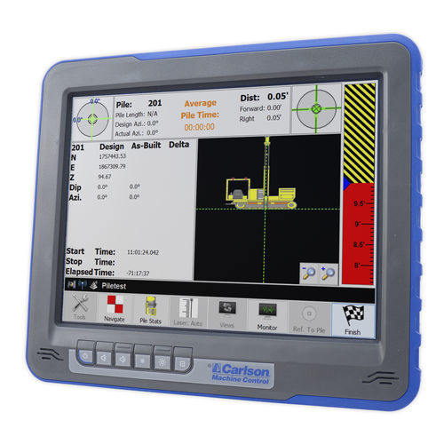 Control Terminal / mit Touchscreen - PDGRADE - Carlson Software - mobil / LCD / Steuerung
