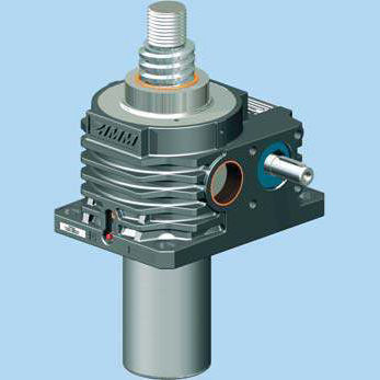 Trapezgewindespindel-Spindelhubgetriebe - Z series - ZIMM GmbH - mit Schnecke / Sicherheitsmutter / Aluminium