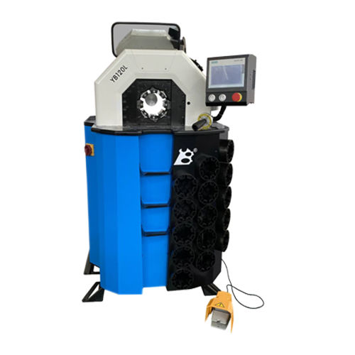 Schlauchpresse - YB120L - Guangzhou YuBen Hydraulic Technology Co., Ltd. - automatisch / pedalbetrieben / mit großem Fassungsvermögen