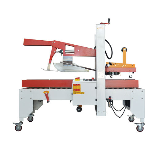 Faltschachtel-Verschließmaschine / Mehrklappen- - TIE-FX series - Zhangjiagang TIE Machinery Co., Ltd. - mit Klebeband / automatisch / halbautomatisch