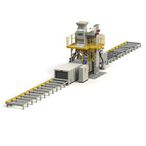 Rollbahn-Strahlanlage - CMV - Turbinen / für Metall / automatisch