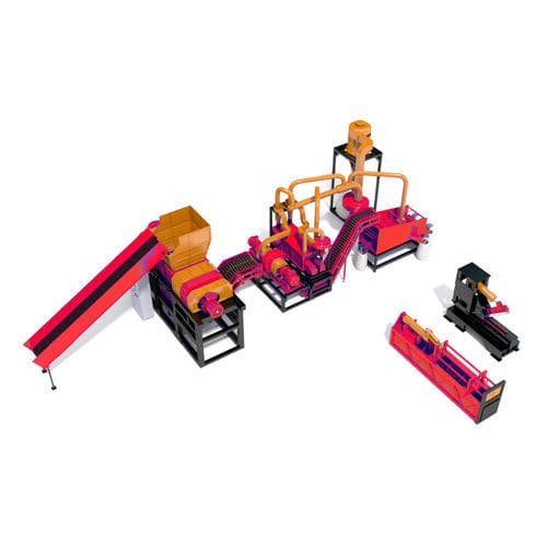 Reifenrecyclinganlage - RAPTOR SH-400 Mini - Nardid Machines - Metallabscheidung / durch Mahlen / mit Ausschneidefunktion