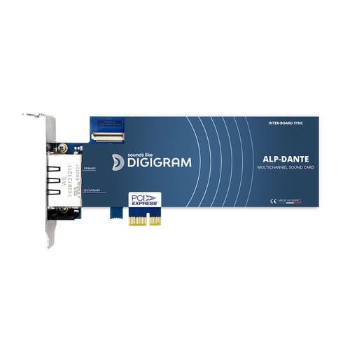 PCI-Express-Soundkarte - ALP-DANTE - DIGIGRAM - extraflach