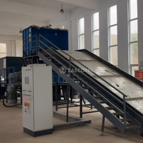 Zweiwellenschredder - Paper Mill Waste/Pulper Ropes/Ragger Wire - ZhengZhou ZA ECOTECH Co.,Ltd - für Kunststoffabfall / für Industrieprodukte / mit Förderer