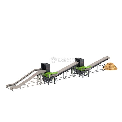 Biomasse-Abfallbehandlungsanlage - Alternative fuels/Biogas - ZhengZhou ZA ECOTECH Co.,Ltd - automatisiert / mit Trennern / mit Reißwolf