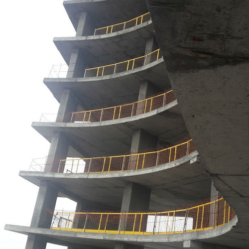 Schutzgeländer / pulverbeschichteter Stahl - ASYAPI scaffolding - Netz / verzinkt