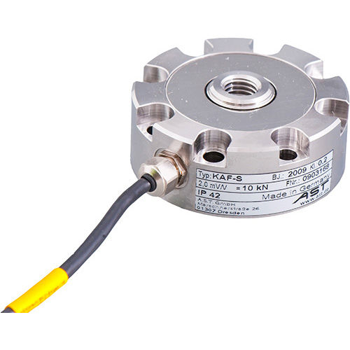 Kraftsensor / Zug- und Druckkraft - KAF-S - AST - Angewandte System Technik GmbH - Knopf / für Prüfmaschine / Edelstahl