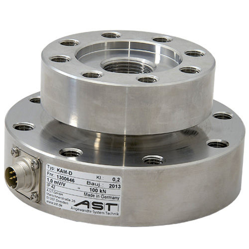 Zugkraft-Kraftsensor - KAM-D - AST - Angewandte System Technik GmbH - Knopf / zur Kalibrierung / für Prüfmaschine