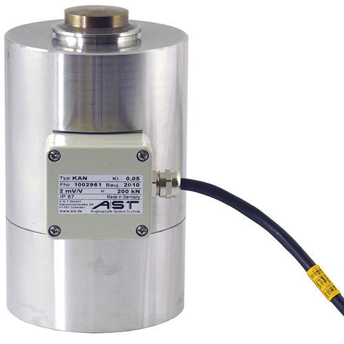 Druckkraft-Kraftaufnehmer - KAN - AST - Angewandte System Technik GmbH - zylindrisch / zur Kalibrierung / hermetisch dicht