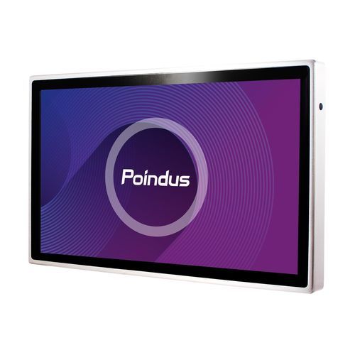 Panel-PC / Edelstahlgestell - SPPC-215 - Poindus - Multitouchscreen / mit kapazitivem PCAP-Touchscreen / 21,5"