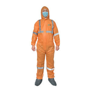 Einwegoverall - Hefei HaoXin Protective Technology Co., Ltd. - Warnschutz / mikroporöser Stoff / unisex