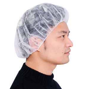 Einweg-Baretthaube / für die Medizintechnik - Hefei HaoXin Protective Technology Co., Ltd. - für die Lebensmittelindustrie / Labor