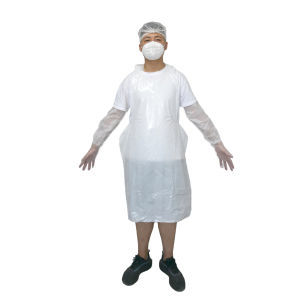Einweg-Schürze - Hefei HaoXin Protective Technology Co., Ltd. - Arbeit / Polyethylen / für die Medizintechnik