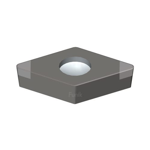 Drehwendeschneidplatte - DCGW11T3 - Funik Ultrahard Material Co., Ltd. - zur Endbearbeitung / CBN / PCBN