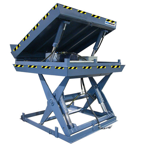 Festinstallierte Scherenarbeitsbühne - NORDOCK® ERGONOMIC™ series - Nordock Inc. - elektrisch / hydraulisch