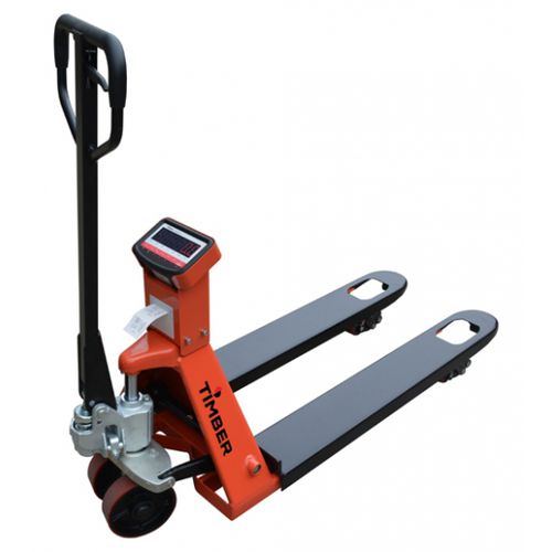 Hubwagen mit Wiegesystem - GRAPHITE-P - TIMBER PRODUCTIONS - elektrisch / robust / mit Drucker