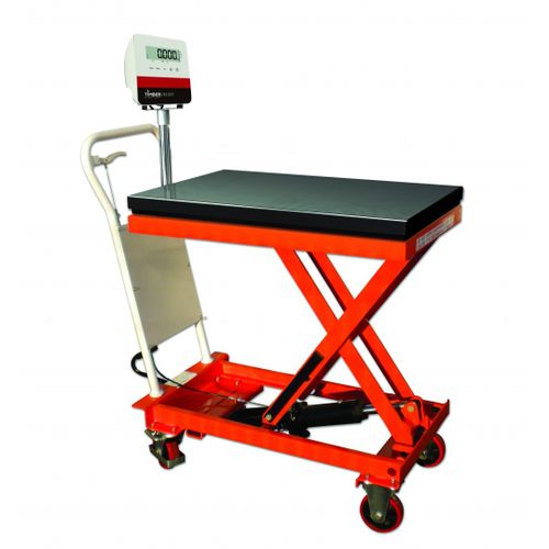 Hubtisch mit integrierter Waage - BS series - TIMBER PRODUCTIONS - Scheren / hydraulisch / mobil