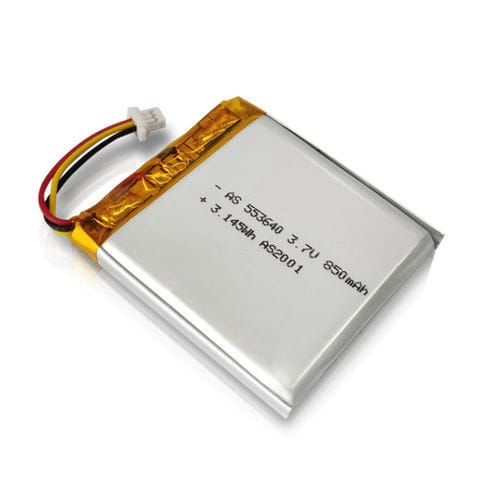 Lithium-Polymer-Batterie - AS-553640 - Shenzhen AS Power Technology Co., Ltd - rechteckig / 3 V / UL