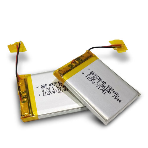 Wiederaufladbare Batterie / Lithium-Polymer - AS-423040 - Shenzhen AS Power Technology Co., Ltd - quadratisch / prismatisch / 3 V