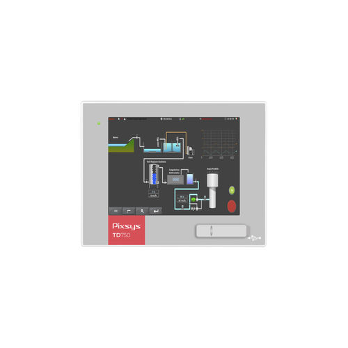 Panel-PC / LCD - TD750 - Pixsys - mit LED-Rückbeleuchtung / mit resisitivem Touchscreen / 7"