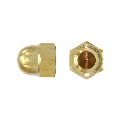 Hutmutter - 1587 - Chavesbao - halb hexagonal / Messing