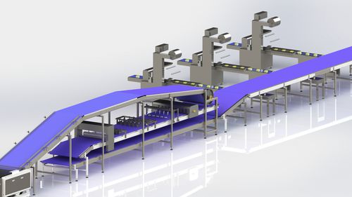 Vollautomatische Kuchenproduktionsanlage - HJ1200 - Guangdong Shunde Huaji Machinery Industrial Co., Ltd. - PLC-gesteuert / für die Lebensmittelindustrie
