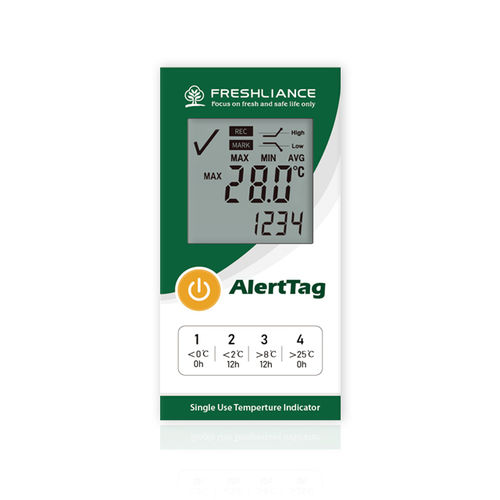 Anzeiger Controller / Temperatur - AlertTag T10 - Zhengzhou Freshliance Electronics Corp.,Ltd - mit LCD-Anzeige / tragbar / mit Alarm