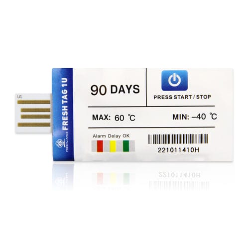 Temperatur-Datenlogger - Fresh Tag 1U - Zhengzhou Freshliance Electronics Corp.,Ltd - USB / NTC / mit LED-Bildschirm