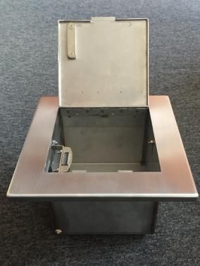 Einbaubox - MARÉCHAL - DIB PRODUCTION - quadratisch / Edelstahl / nach Maß