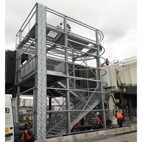 Metalltreppe - DIB PRODUCTION - Käfigmodell / vergittert / für Baustellen