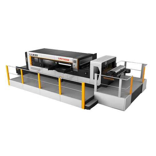 Schneidemaschine mit Ausstecher - LKS1450B - Shandong Lukes Machinery Co., Ltd. - für Platten / für Industrieanwendungen / Flachbett