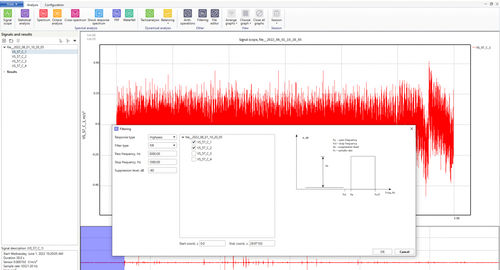 Schwingungsanalyse-Software - SignalUp - RULA Technologies - Statistikanalyse / Visualisierung / Berechnung