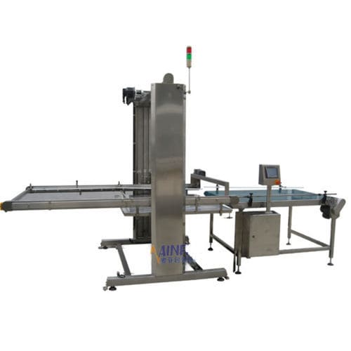 Schicht-Entpalettierer - MF-AUM-H1800 - JIAXING MAINFILL Packaging Machinery Co.,Ltd - für Konservendosen / für leere Dosen / halbautomatisch