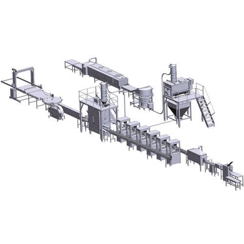 Verpackungsanlage für Kanister - JIAXING MAINFILL Packaging Machinery Co.,Ltd - für Pulver / automatisch / bodenstehend