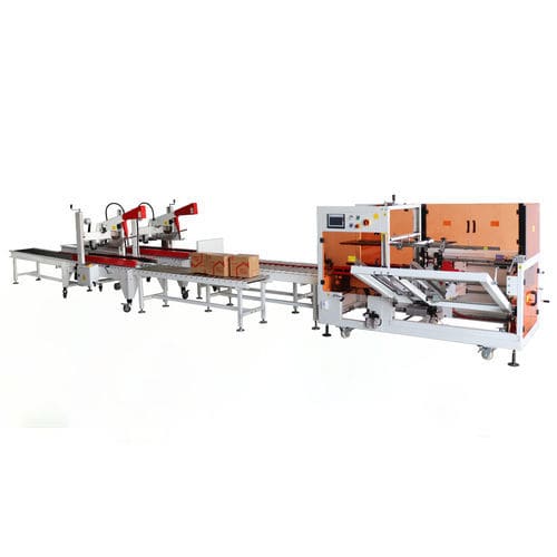 Automatischer Kartonaufrichter - FK-KF - Guangdong Fineco Machinery Group Co., Ltd - Verschluss von unten / pneumatisch