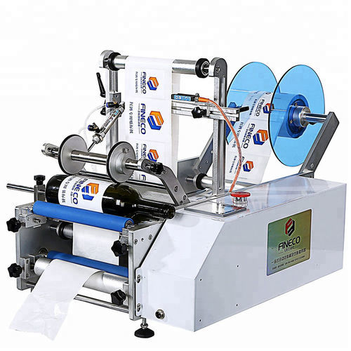 PLC-gesteuertes Etikettiersystem - FK603 - Guangdong Fineco Machinery Group Co., Ltd - halbautomatisch / für Flaschen / zur Unterseitenetikettierung