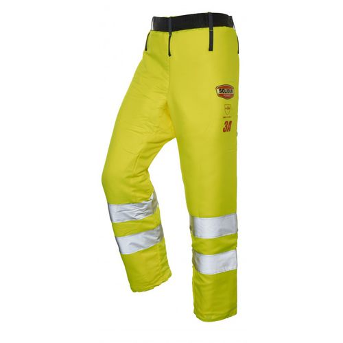 Arbeitshose - GLOW - Solidur - Warnschutz / Polyester / gelb