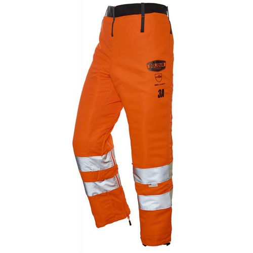 Arbeitshose - GLOW - Solidur - Warnschutz / Polyester / gelb