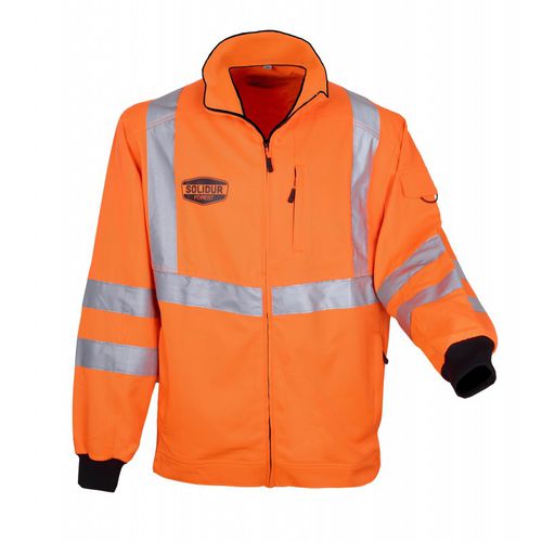 Arbeitsjacke - NEON - Solidur - Warnschutz / Polyester / für Forstwirtschaft