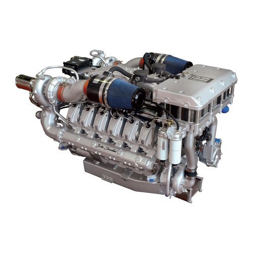 Dieselmotor - V1312C2 MSD - Isotta Fraschini Motori spa - 12-Zylinder / Hochdruck / für Schifffahrtsanwendungen