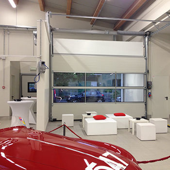 Sektionaltor - Moreschi Chiusure Industriali S.r.l. - Aluminium / Glas / Industrie