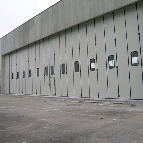 Industrietor - Moreschi Chiusure Industriali S.r.l. - faltbar / galvanisiertem Stahl / Klasse 4