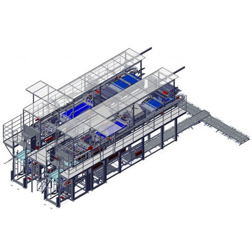 Schichtpalettierer - LPZ - NSM MAGNETTECHNIK GmbH - für die Lebensmittel- und Getränkeindustrie / für Chemikalien / für leere Dosen